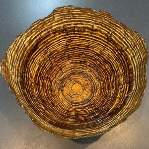 Textured Gold Decorative Bowl